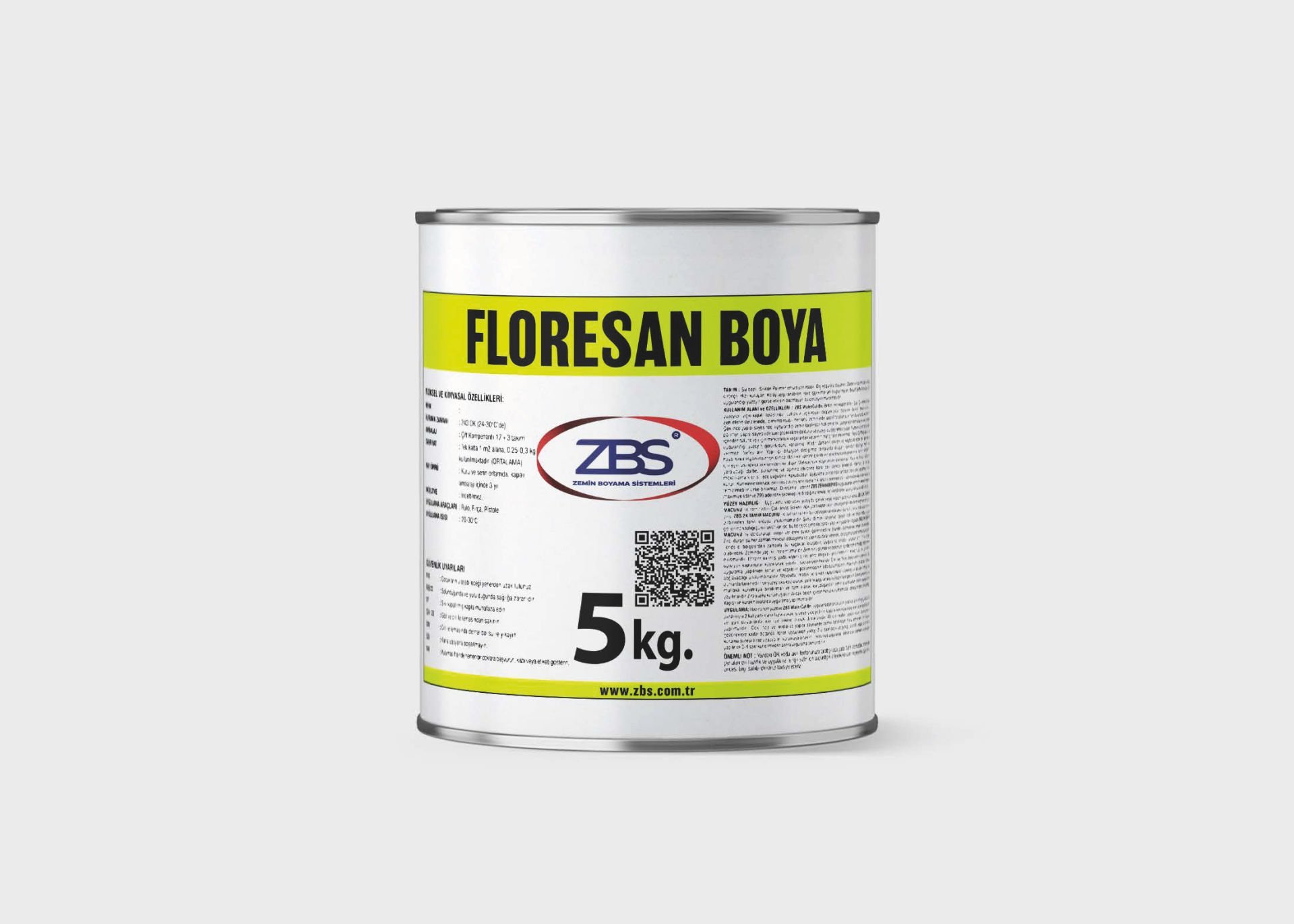 ZBS FLORESAN BOYA - (Dikkat çekici, canlı renklere sahip, farkedilen boya)