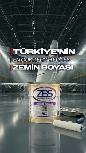 ZBS ZEMİN BOYASI - (Türkiye'nin en çok tercih edilen, ilk zemin boyası) RAL 3016 Kırmızı - 10 Kg.