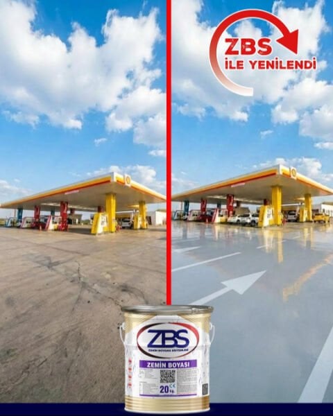 ZBS ZEMİN BOYASI - (Türkiye'nin en çok tercih edilen, ilk zemin boyası) RAL 7012 - 10 Kg.