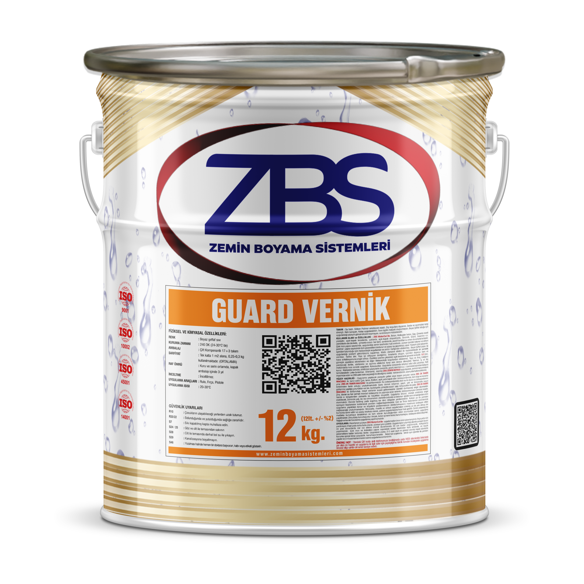 ZBS GUARD VERNİK ( Şeffaf, geç kirlenip, kolay temizlenme ve daha parlak bir zemin için)