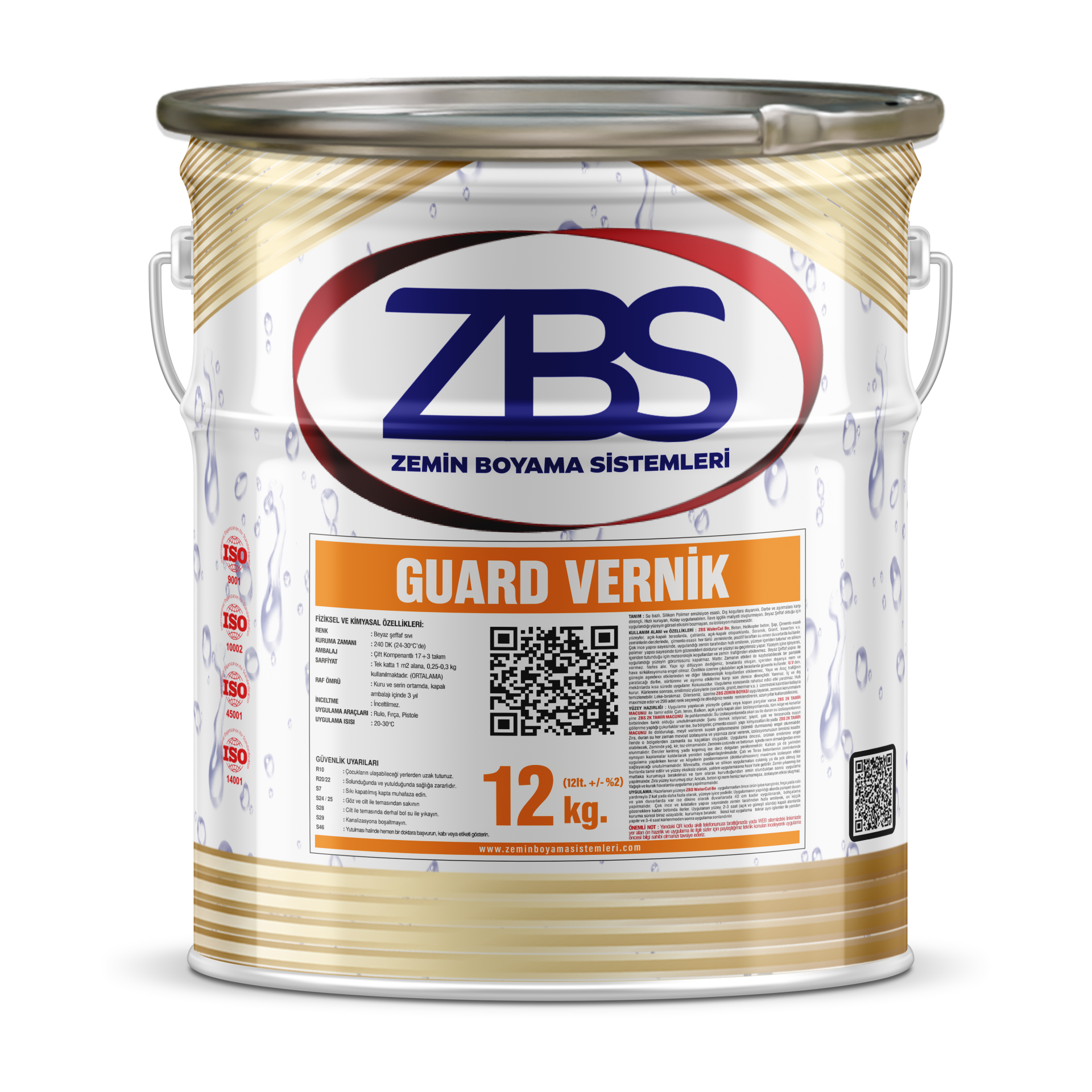 ZBS GUARD VERNİK ( Şeffaf, geç kirlenip, kolay temizlenme ve daha parlak bir zemin için)