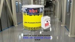ZBS 2K FLOOR PLUS - SIVI SERAMİK (KAPALI ALAN SERAMİK ÜSTÜ ZEMİN BOYASI) RAL 7006 - 10 Kg.