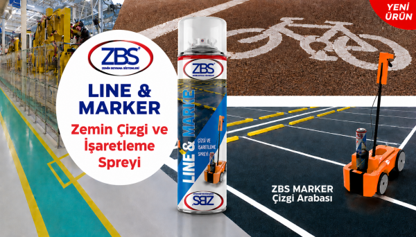 ZBS LİNE & MARKER 600 ML  (Ters kafa, zemin çizgi ve işaretleme spreyi)