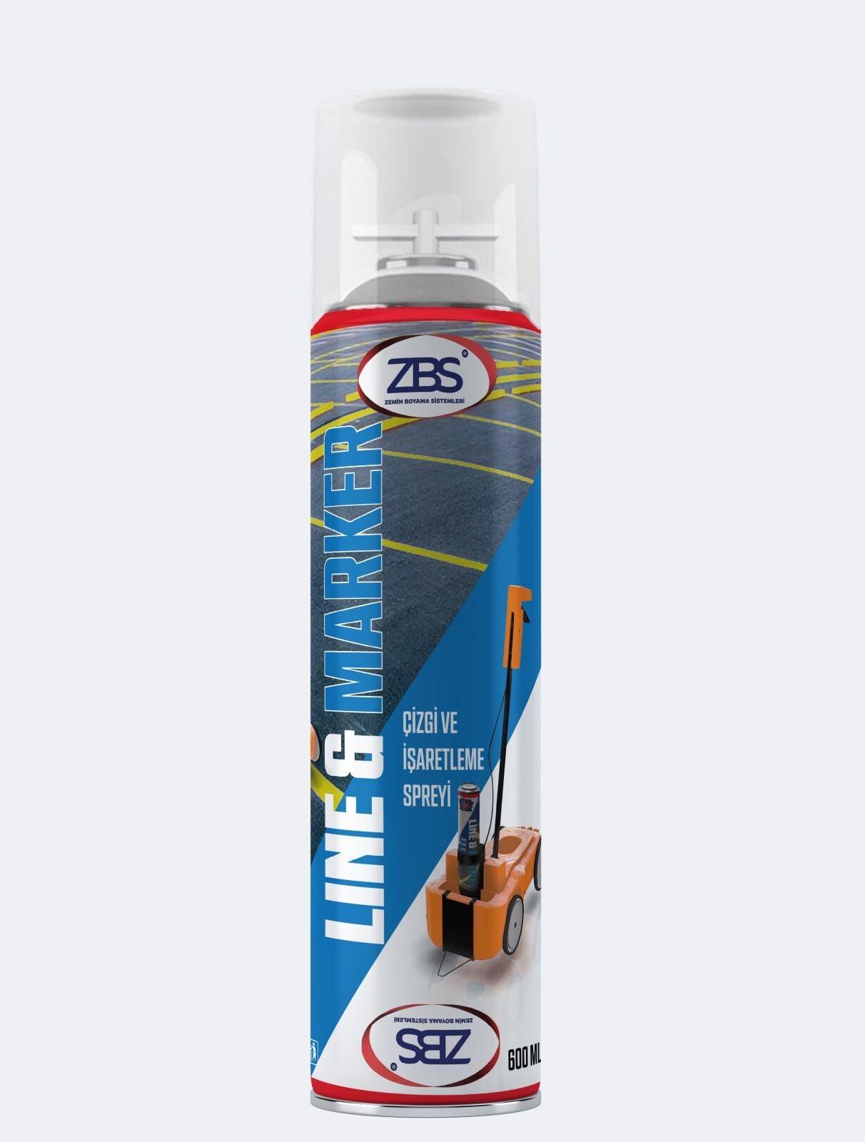 ZBS LİNE & MARKER 600 ML  (Ters kafa, zemin çizgi ve işaretleme spreyi)