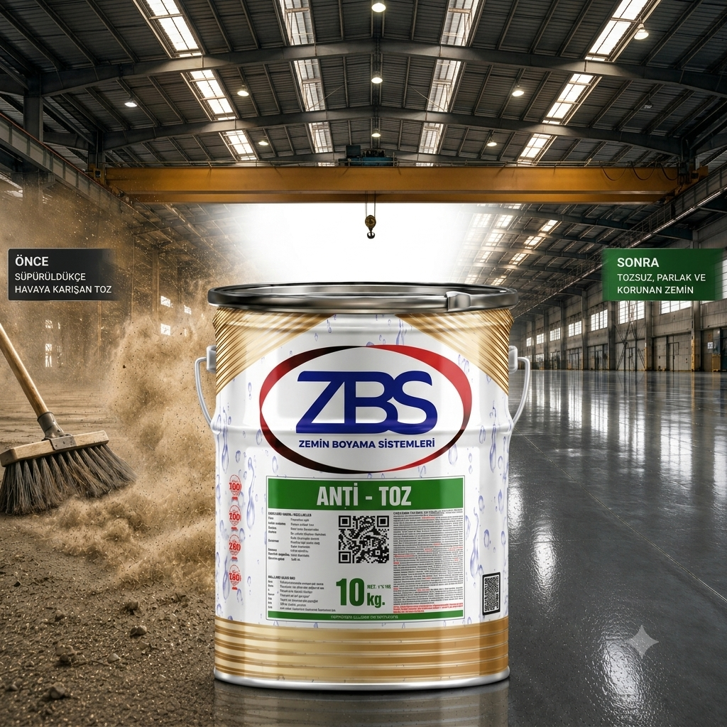 ZBS ANTİ-TOZ 1K (Tozumayı anında keser ve zemini doyurur.)