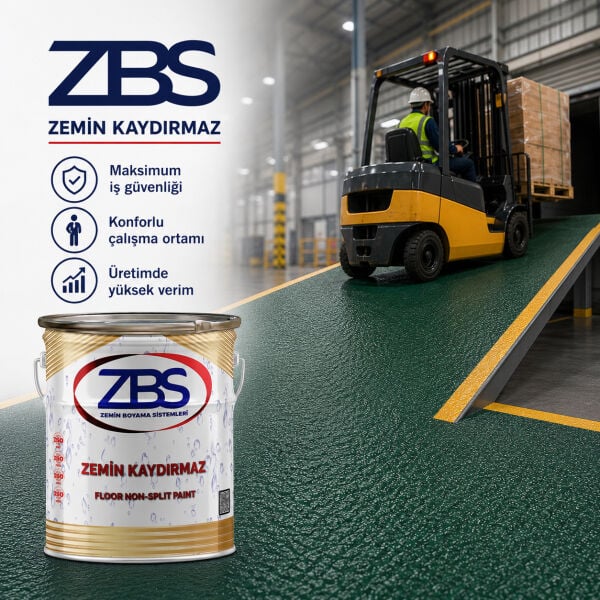 ZBS ZEMİN KAYDIRMAZ BOYASI (Araç ve yayalar için kaymazlık sağlayan boya)