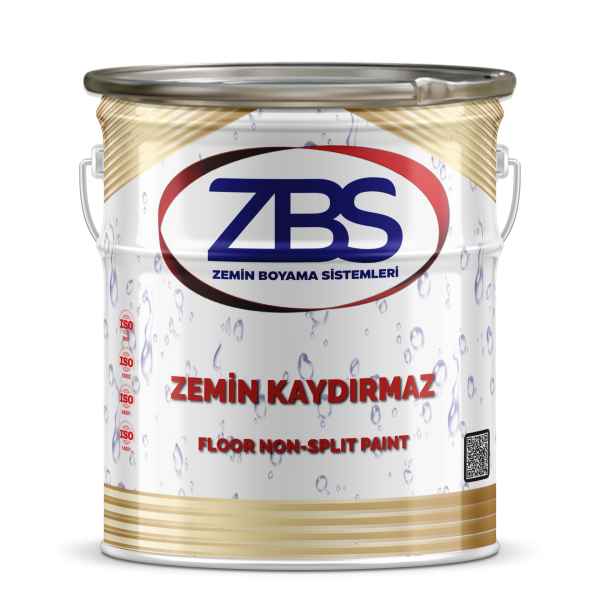 ZBS ZEMİN KAYDIRMAZ BOYASI (Araç ve Yayalar için kaymazlık sağlayan boya) RAL 1023
