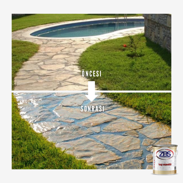 ZBS TAŞ VERNİĞİ (Dış cephelerin, doğal görünümünü kapatmayan, koruyucu ve şeffaf vernik.)