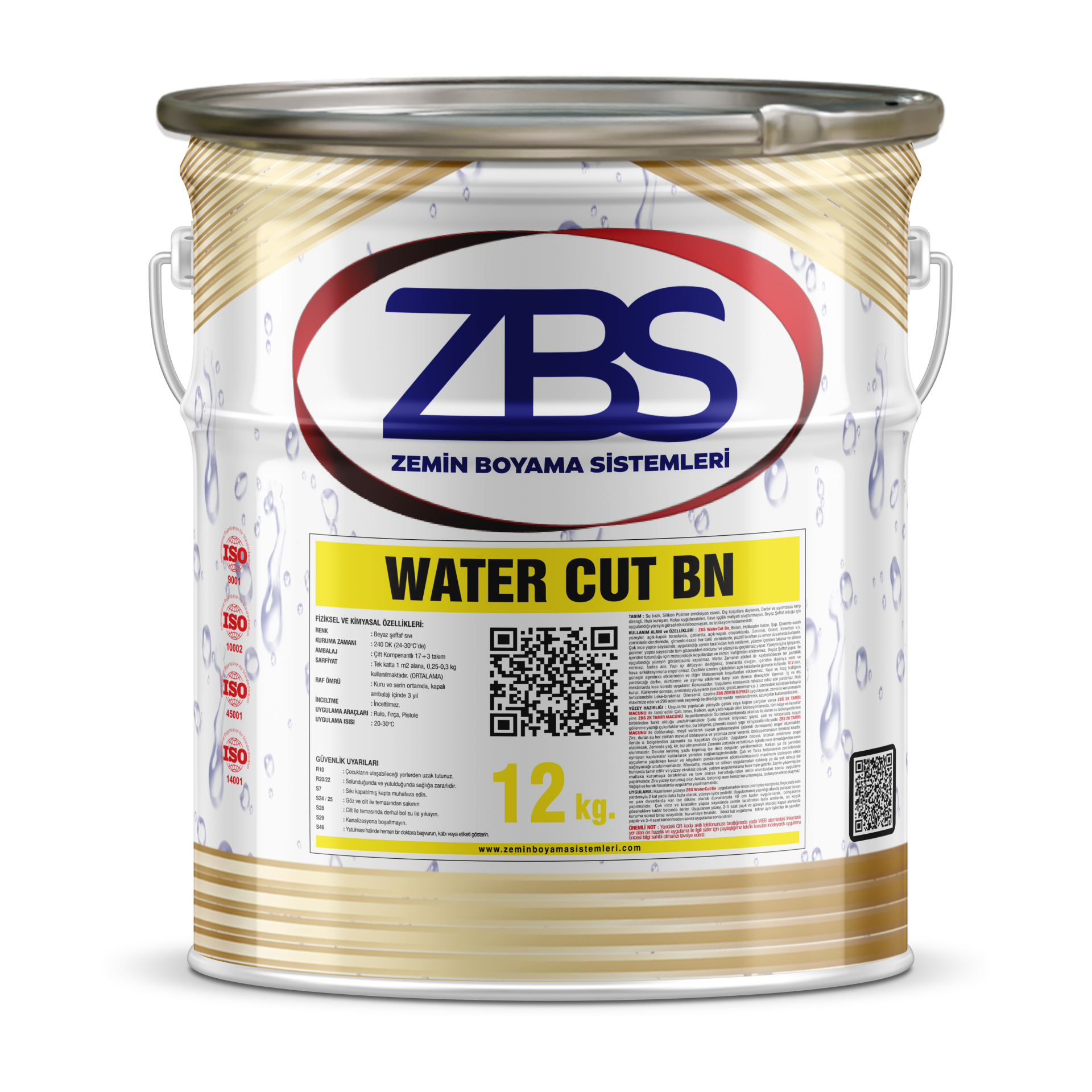ZBS WATER CUT BN  - (Su bazlı, UV+, kristalize su izolasyonu gücü)