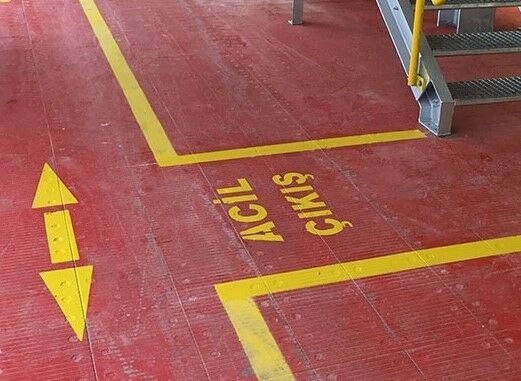 ZBS ACİL ÇIKIŞ TRAFİK ŞABLONU (2mm Alüminyum CNC lazer kesim)