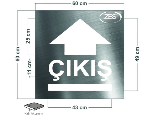 ZBS ÇIKIŞ OKU ŞABLONU (2mm Alüminyum CNC lazer kesim)
