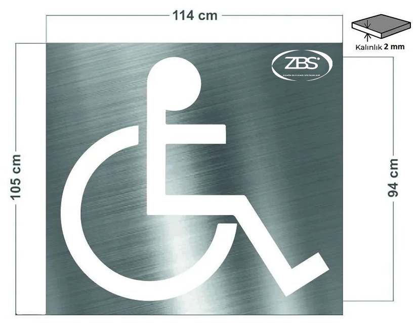 ZBS ENGELLİ FİGÜRÜ ŞABLONU (2mm Alüminyum CNC lazer kesim)