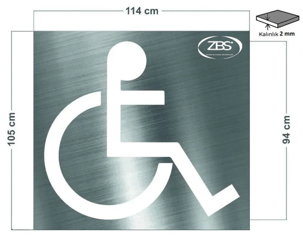 ZBS ENGELLİ FİGÜRÜ ŞABLONU (2mm Alüminyum CNC lazer kesim)