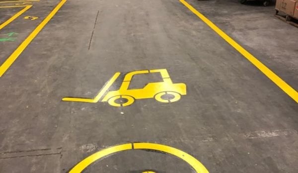 ZBS FORKLİFT YOLU ŞABLONU(2mm Alüminyum CNC lazer kesim)