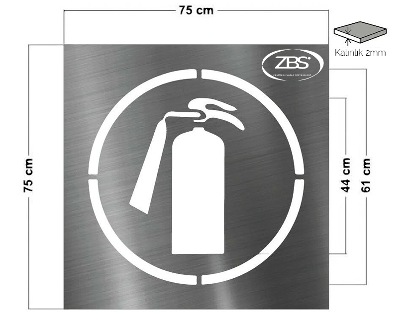 ZBS YANGIN TÜPÜ ŞABLONU(2mm Alüminyum CNC lazer kesim)