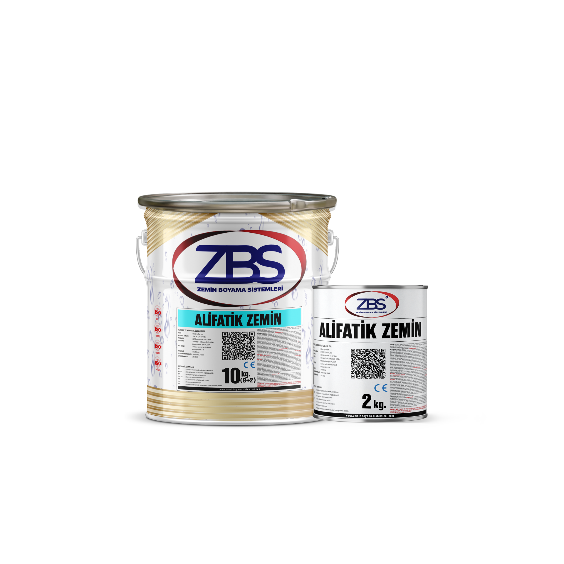 ZBS ALİFATİK ZEMİN BOYASI (YÜKSEK UV ALTINDAKİ SERAMİK, METAL V.B ZEMİN BOYASI) 10 Kg. - RAL 3004