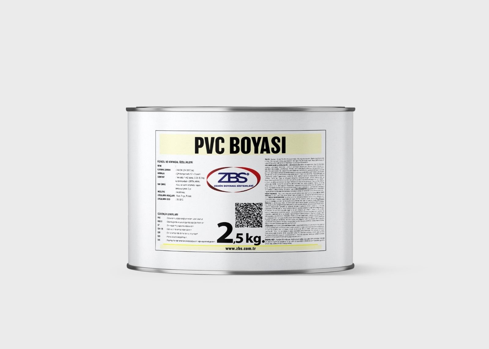 ZBS PVC BOYASI 2,5KG. (pvc doğramalarınızı yepyeni yapar)