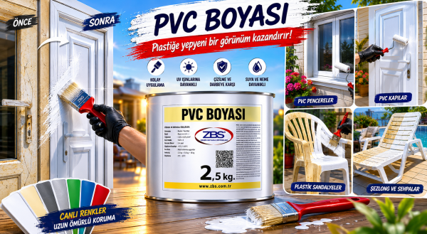 ZBS PVC BOYASI 2,5KG. (pvc doğrama ve eşyalarınızı yepyeni yapar)