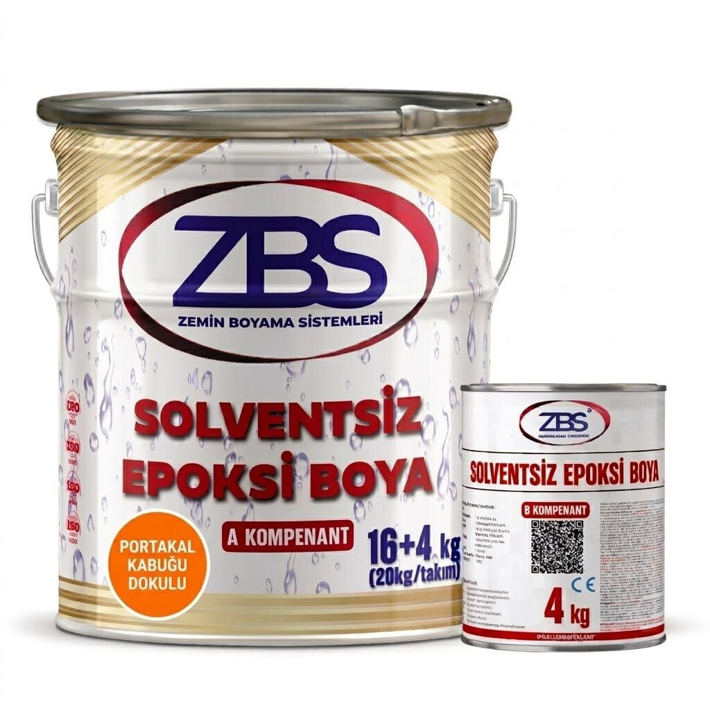 ZBS SOLVENTSİZ EPOKSİ PORTAKAL KABUĞU SON KAT 20 KG/TKM (16+4)
