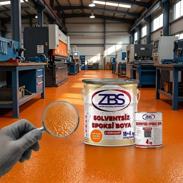 ZBS SOLVENTSİZ EPOKSİ PORTAKAL KABUĞU SON KAT 20 KG/TKM (16+4)
