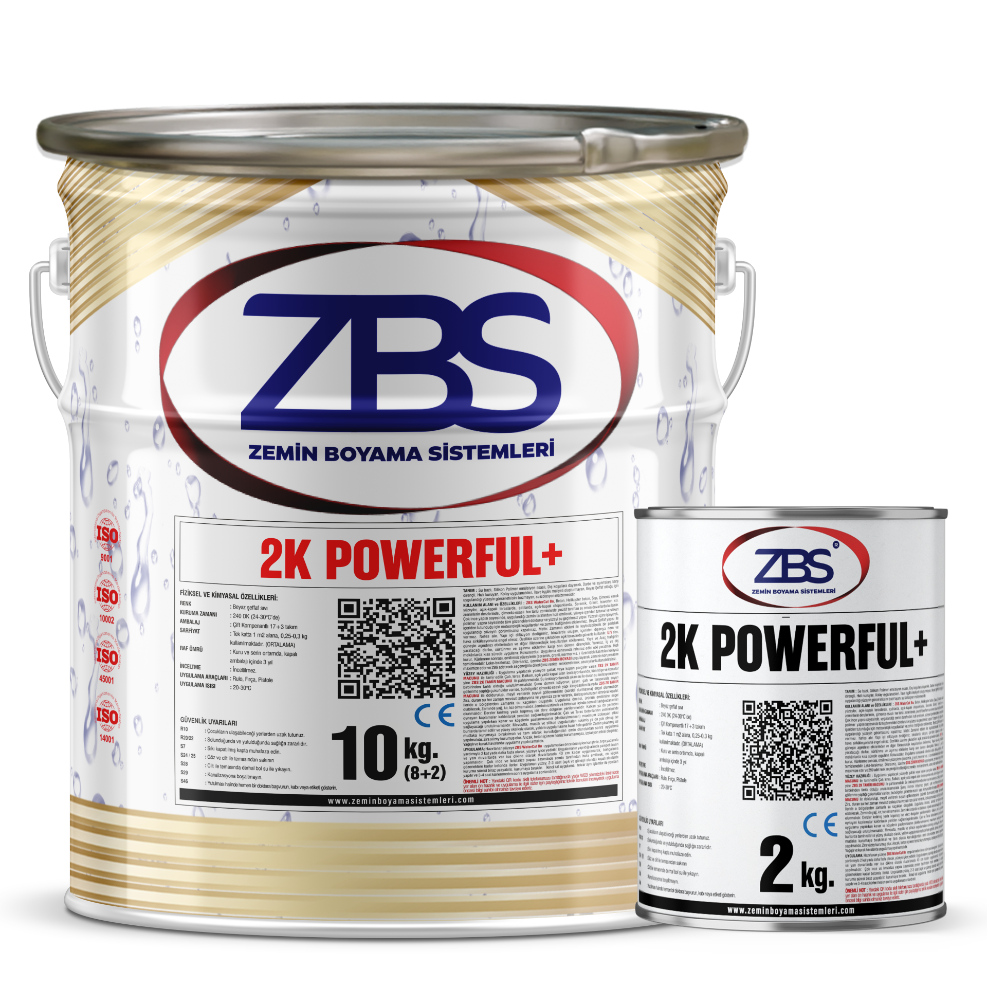 ZBS 2K POWERFUL+ (Şeffaf, seramik, mermer, granit su izolasyonu iç mekan)