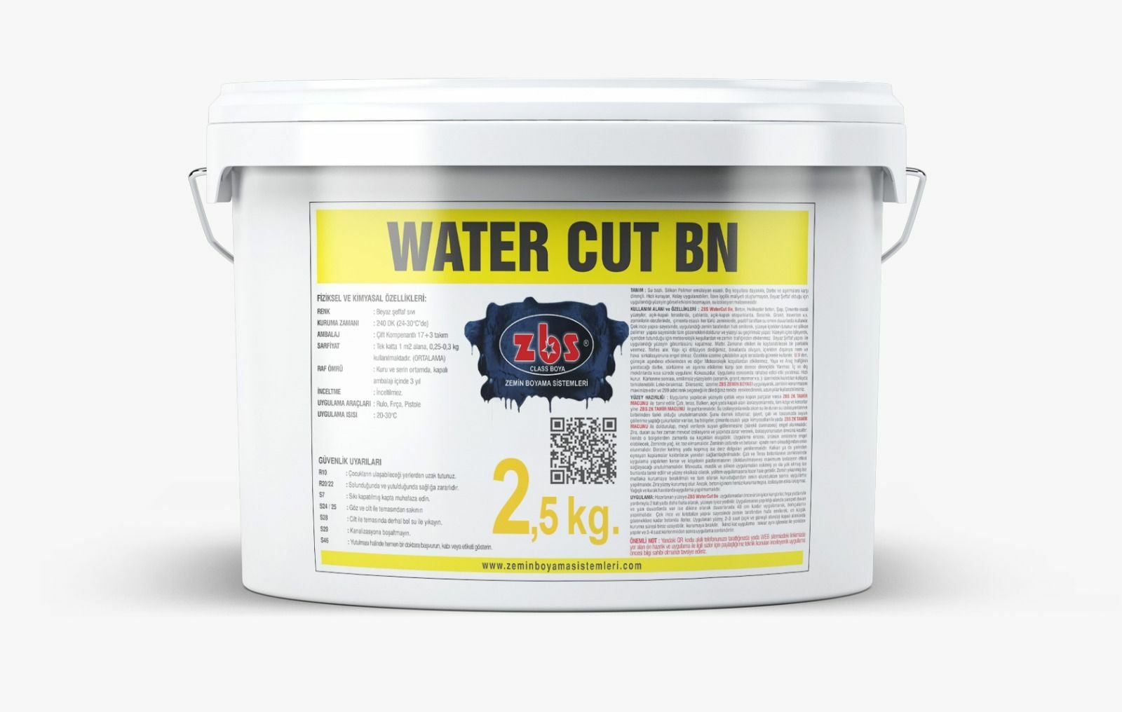 ZBS WATER CUT BN  - (Su bazlı, UV+, kristalize su izolasyonu gücü) 2,5 Kg.
