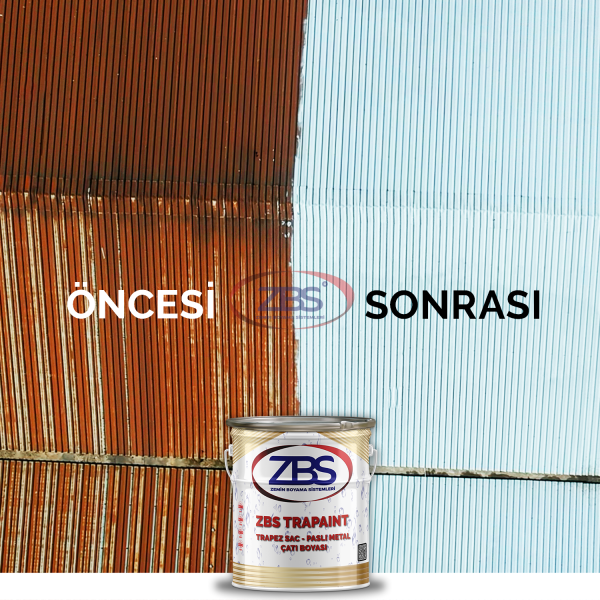 ZBS TRAPAINT (Trapez sac, paslı metal çatı boyası) 18kg.