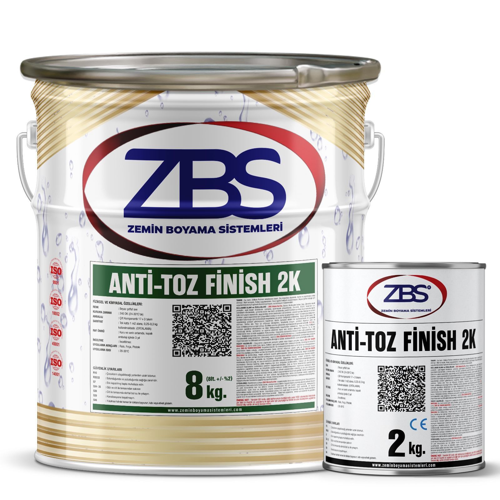 ZBS Anti-Toz Finish 2K (daha güçlü ve daha yoğun tozuma kesici solüsyon)