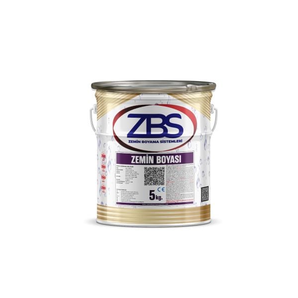 ZBS ZEMİN BOYASI - (TÜRKİYE'nin EN ÇOK TERCİH EDİLEN ZEMİN BOYASI) BEYAZ - 5 Kg.