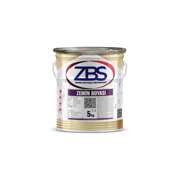 ZBS ZEMİN BOYASI - (Türkiye'nin en çok tercih edilen, ilk zemin boyası) BEYAZ - 5 Kg.