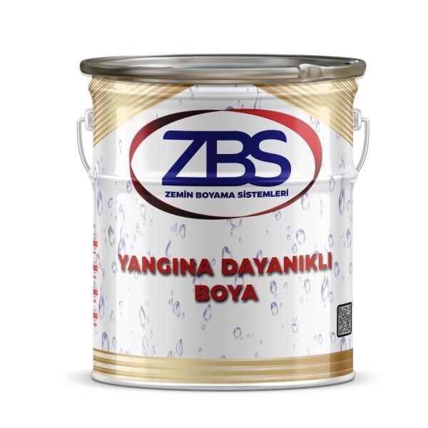 ZBS YANGINA DAYANIKLI BOYA 15kg. 120 dk.- Yanmaz boya-yangın geciktirici boya