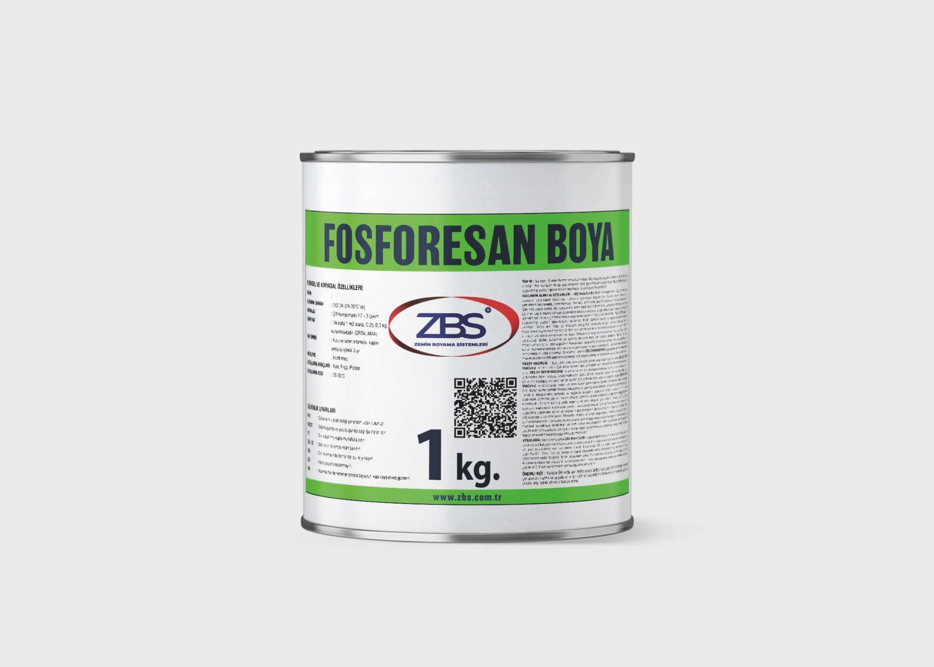 ZBS FOSFORESAN BOYA - (FOSFORLU BOYA - karanlıkta ışık veren boya)