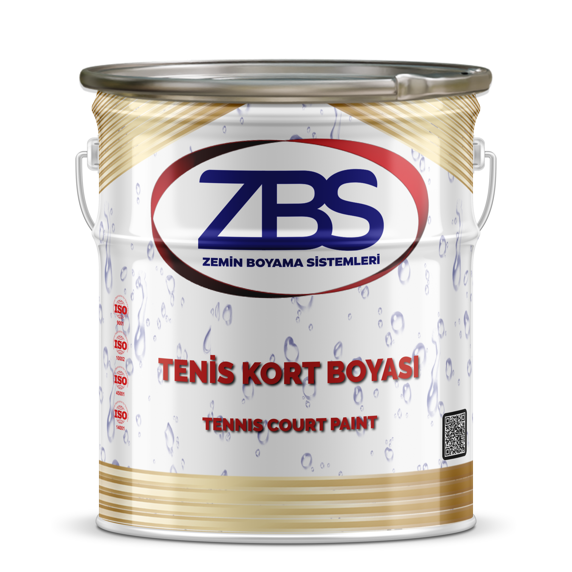 ZBS TENİS KORT BOYASI (Tenis kortları ve spor sahalarının zeminleri için)