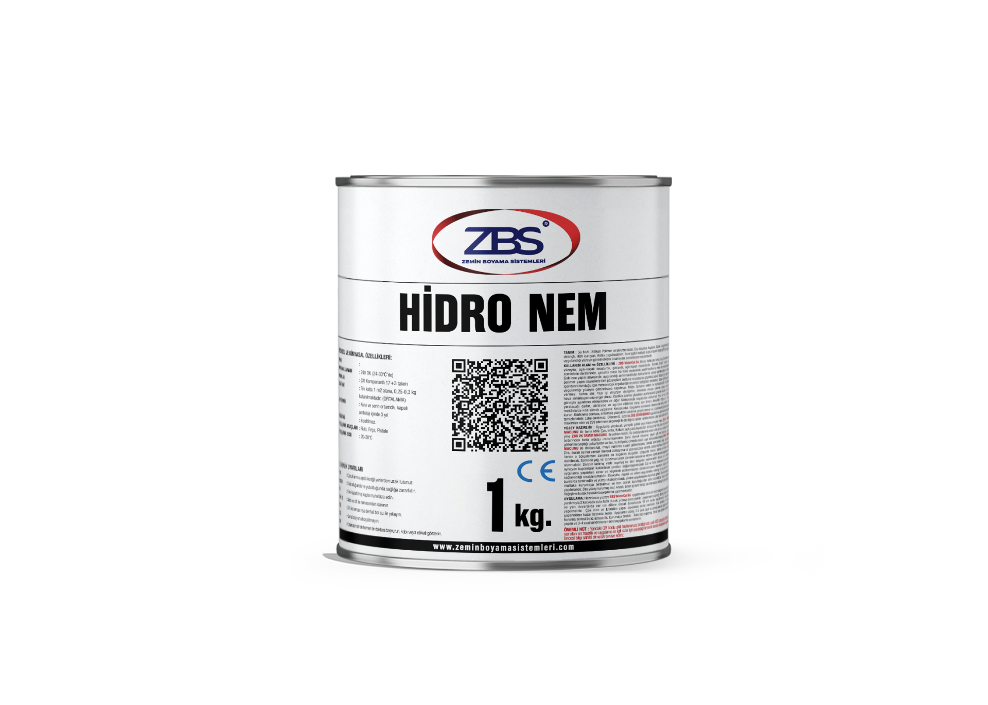 ZBS Hidro-Nem (Nem ve rutubet kesici boya) 1 kg.(6ad/koli)