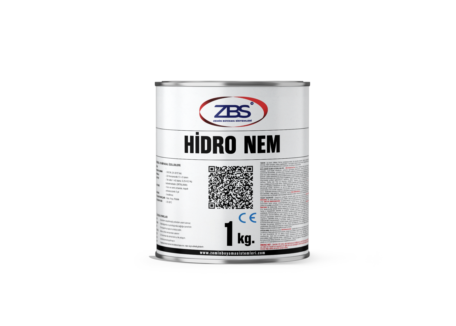ZBS Hidro-Nem (Nem ve rutubet kesici boya) 1 kg.(6ad/koli)