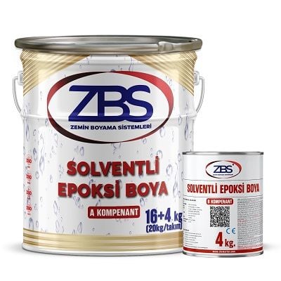 ZBS SOLVENTLİ EPOKSİ BOYA 20kg./tkm. (16+4) (metal yüzeylerde, mükemmel antikorazif koruma)
