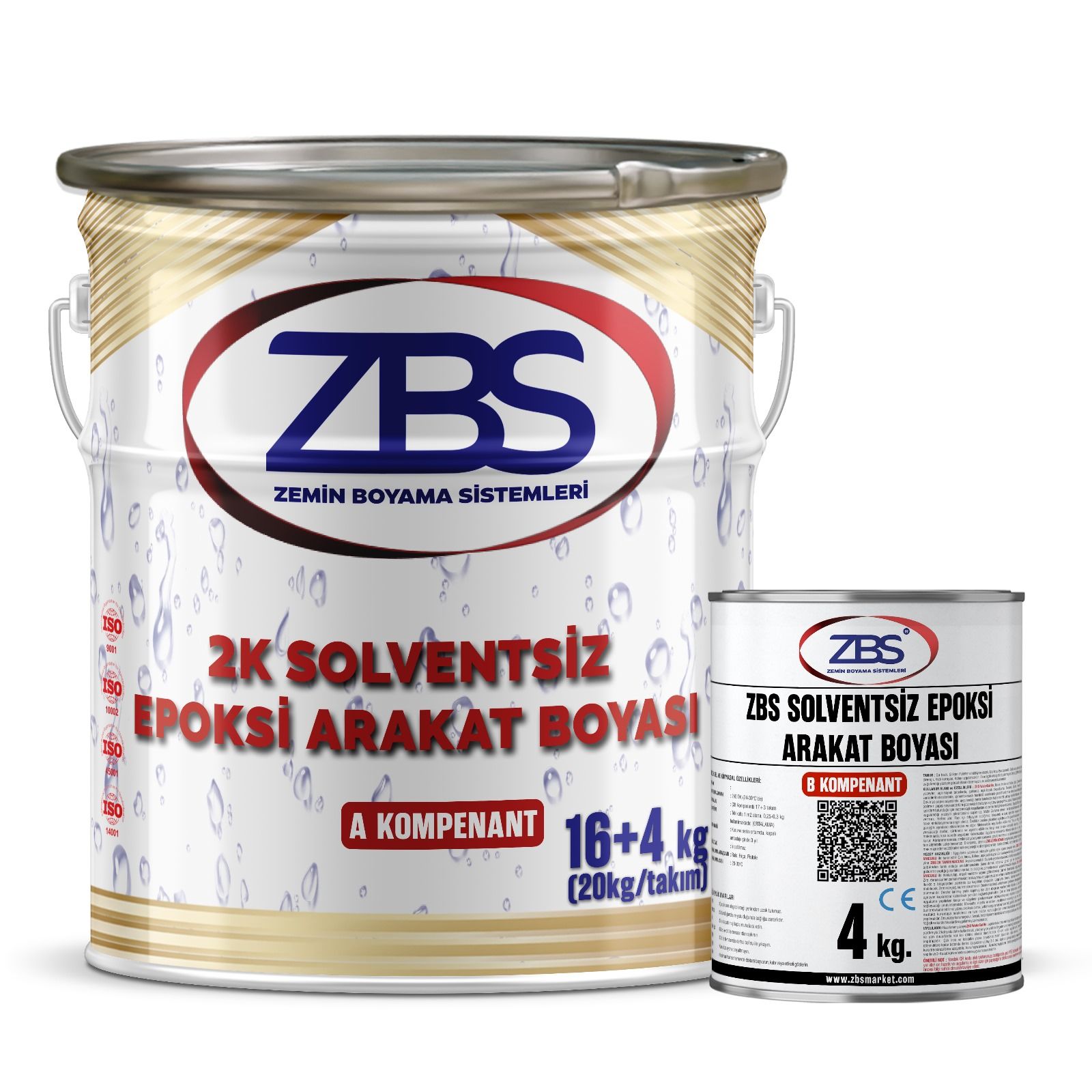 ZBS SOLVENTSİZ EPOKSİ ARA KAT BOYA (16+4) 20kg/tkm