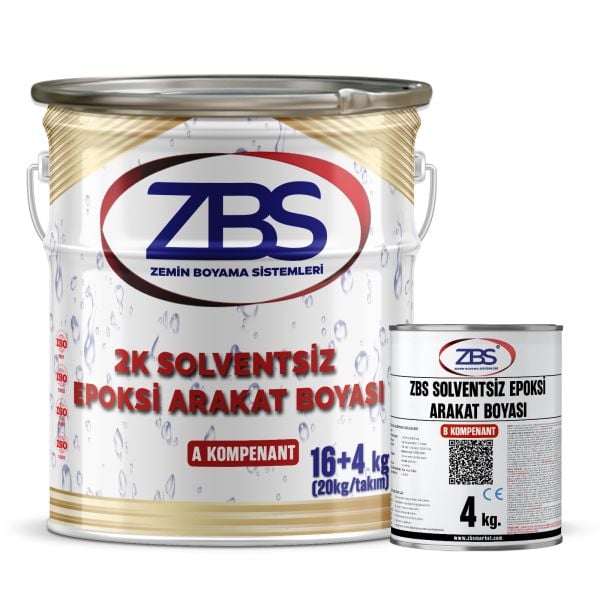 ZBS SOLVENTSİZ EPOKSİ ARA KAT BOYA (16+4) 20kg/tkm
