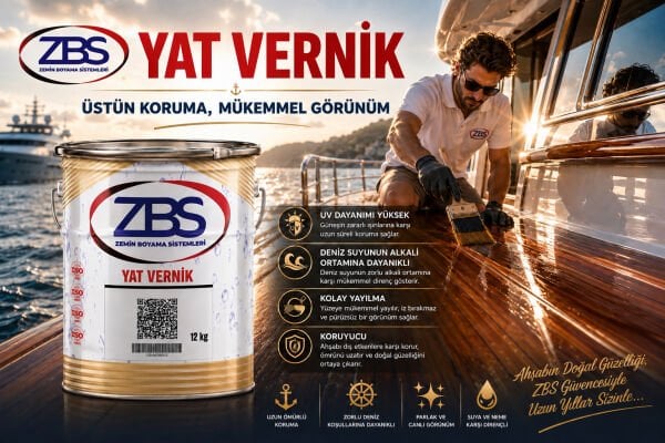 ZBS YAT VERNİK 12 kg. (Güneşe ve neme dayanıklı vernik)