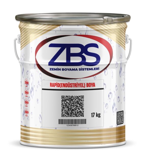 ZBS RAPİD (ENDÜSTRİYEL) BOYA 17 kg. (Çok hızlı koruyan, güçlü metal boyası)
