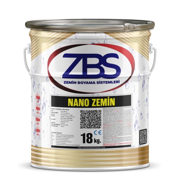 ZBS NANO ZEMİN  (NANO teknolojiyle üretilmiş, daha parlak, daha güçlü, Zemin Boyası)