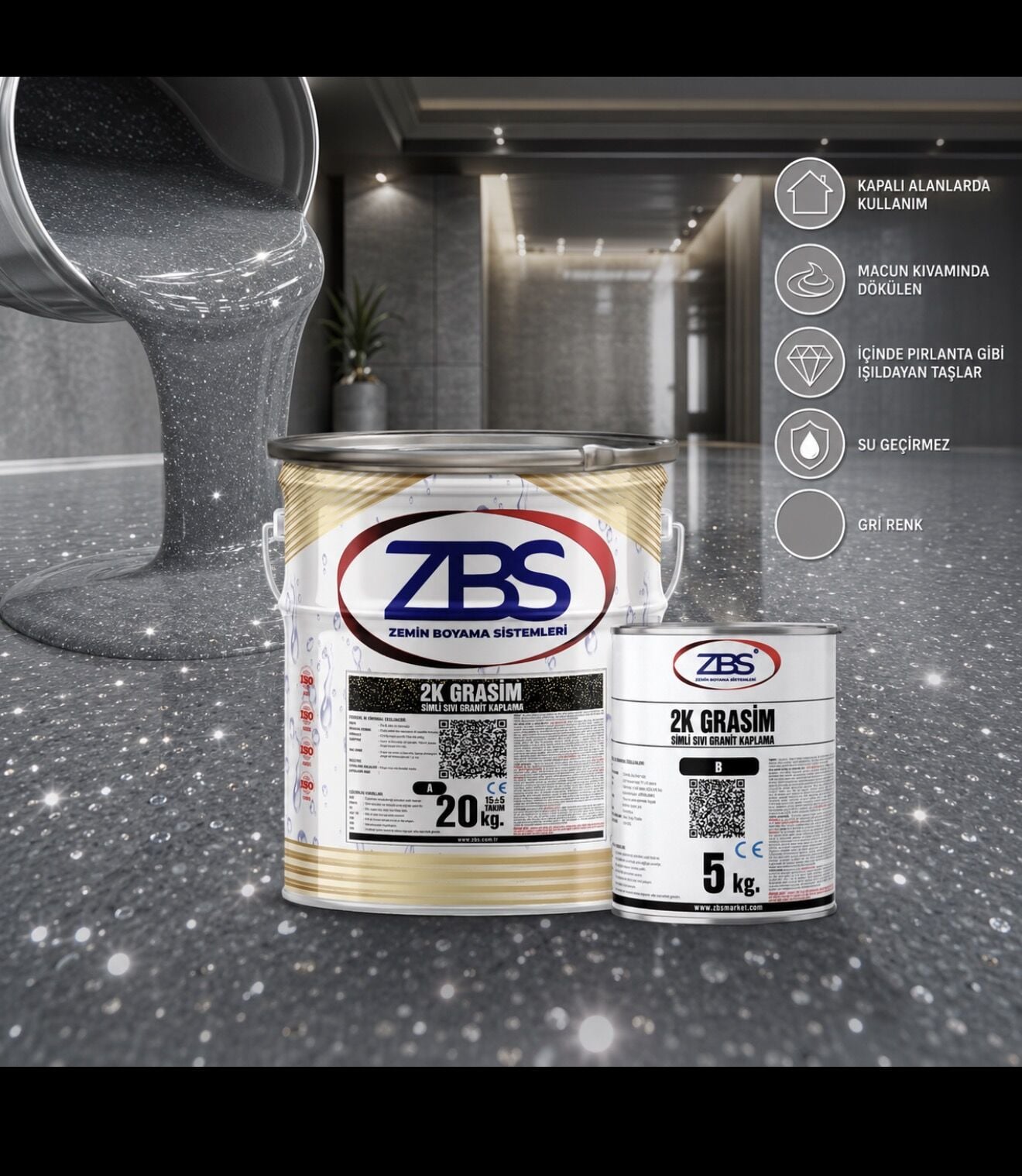 ZBS 2K GRASİM-SW (Pırlanta ışıltısı içeren, sıvı granit kap.)-İÇ MEKAN