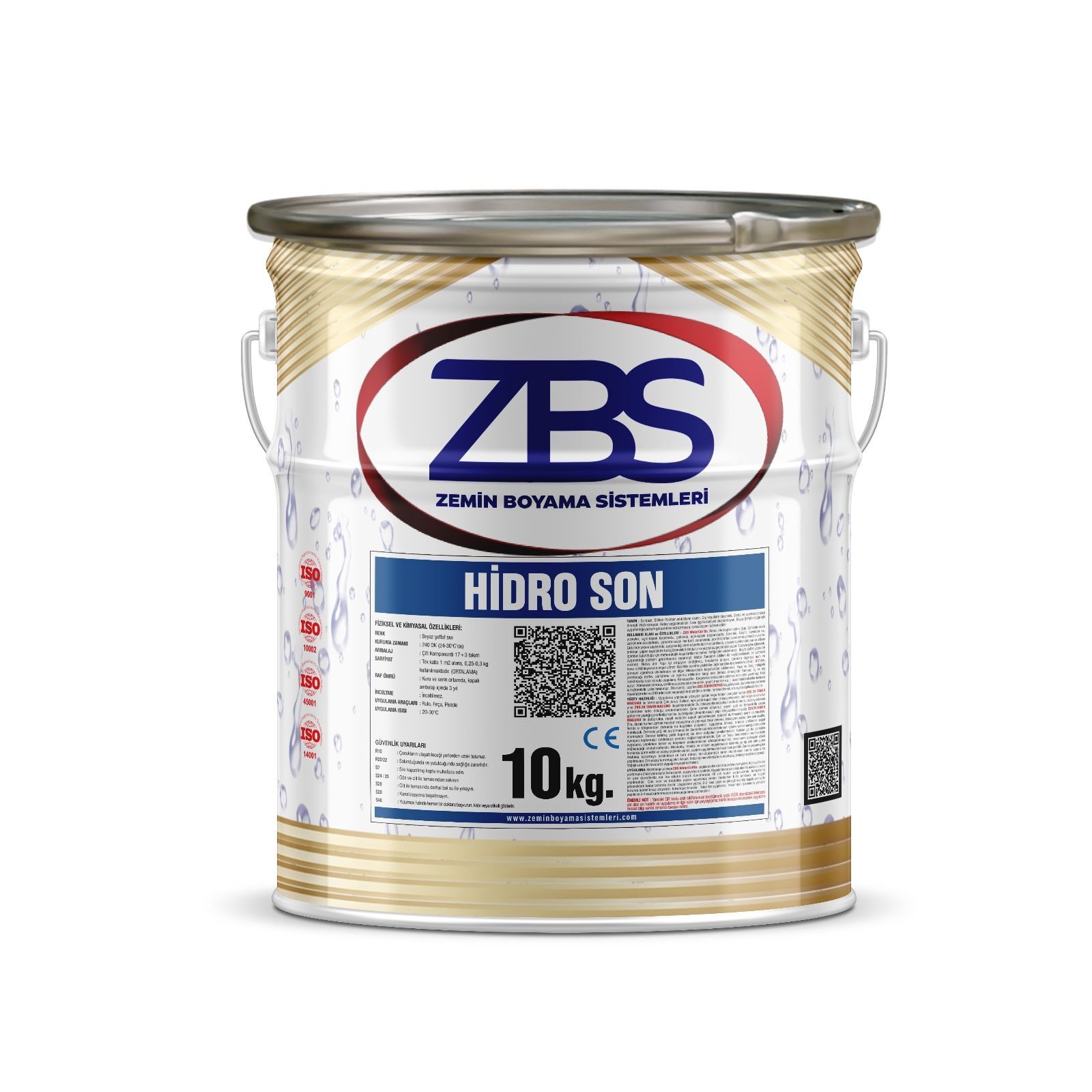 ZBS Hidro SON (güçlü, esnek iç-dış su izolasyonu) RAL 5015 Okyanus Mavi  - 10 Kg.