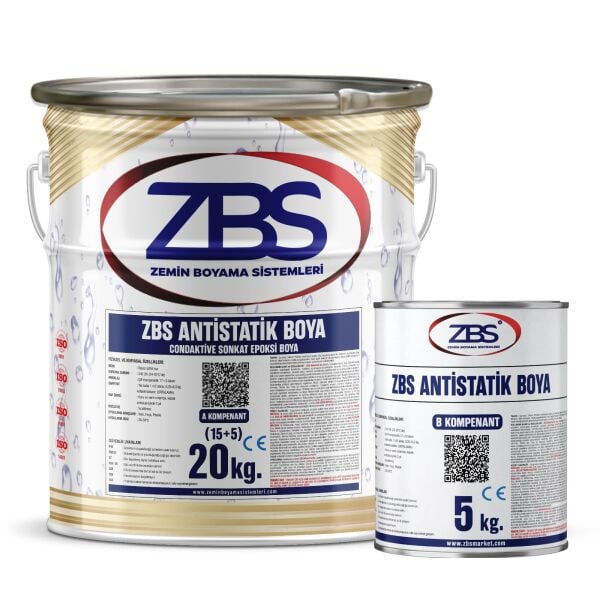ZBS 220W ANTİSTATİK CONDAKTİVE SONKAT EPOKSİ ZEMİN BOYASI (Antistatik elk.akımını deşarj eder)
