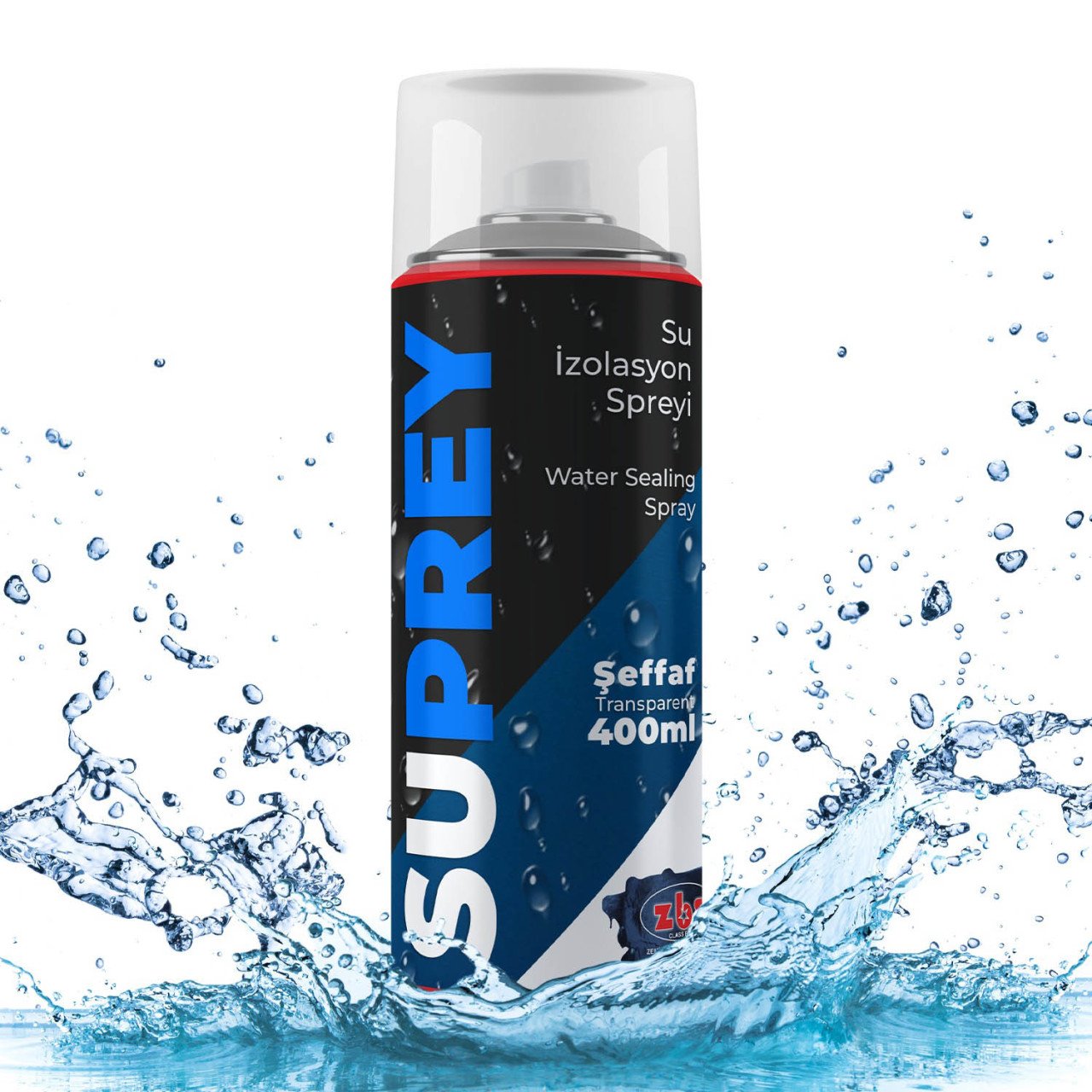 ZBS SUPREY SU İZOLASYON SPREYİ 400ml (Sprey rahatlığında, şeffaf, su izolasyonu uygulaması)