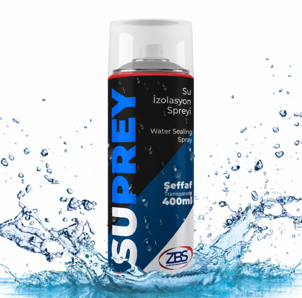 ZBS SUPREY SU İZOLASYON SPREYİ 400ml (Sprey rahatlığında, şeffaf, su izolasyonu uygulaması)
