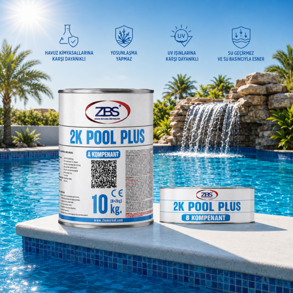 ZBS 2K POOL PLUS HAVUZ BOYASI (8+2) 10kg/takım