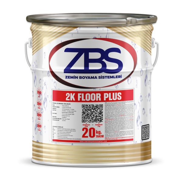 ZBS 2K FLOOR PLUS - Sıvı seramik (kapalı alan seramik üstü zemin boyası) RAL 7005 - 20 Kg.
