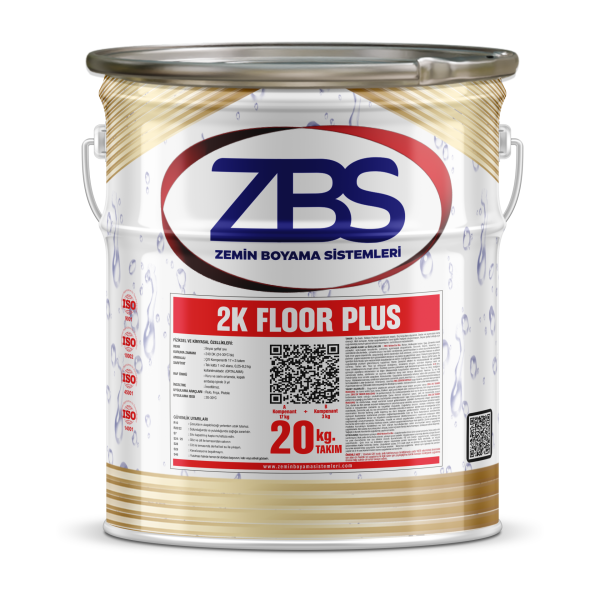 ZBS 2K FLOOR PLUS - Sıvı seramik (kapalı alan seramik üstü zemin boyası) RAL 7006 - 20 Kg.
