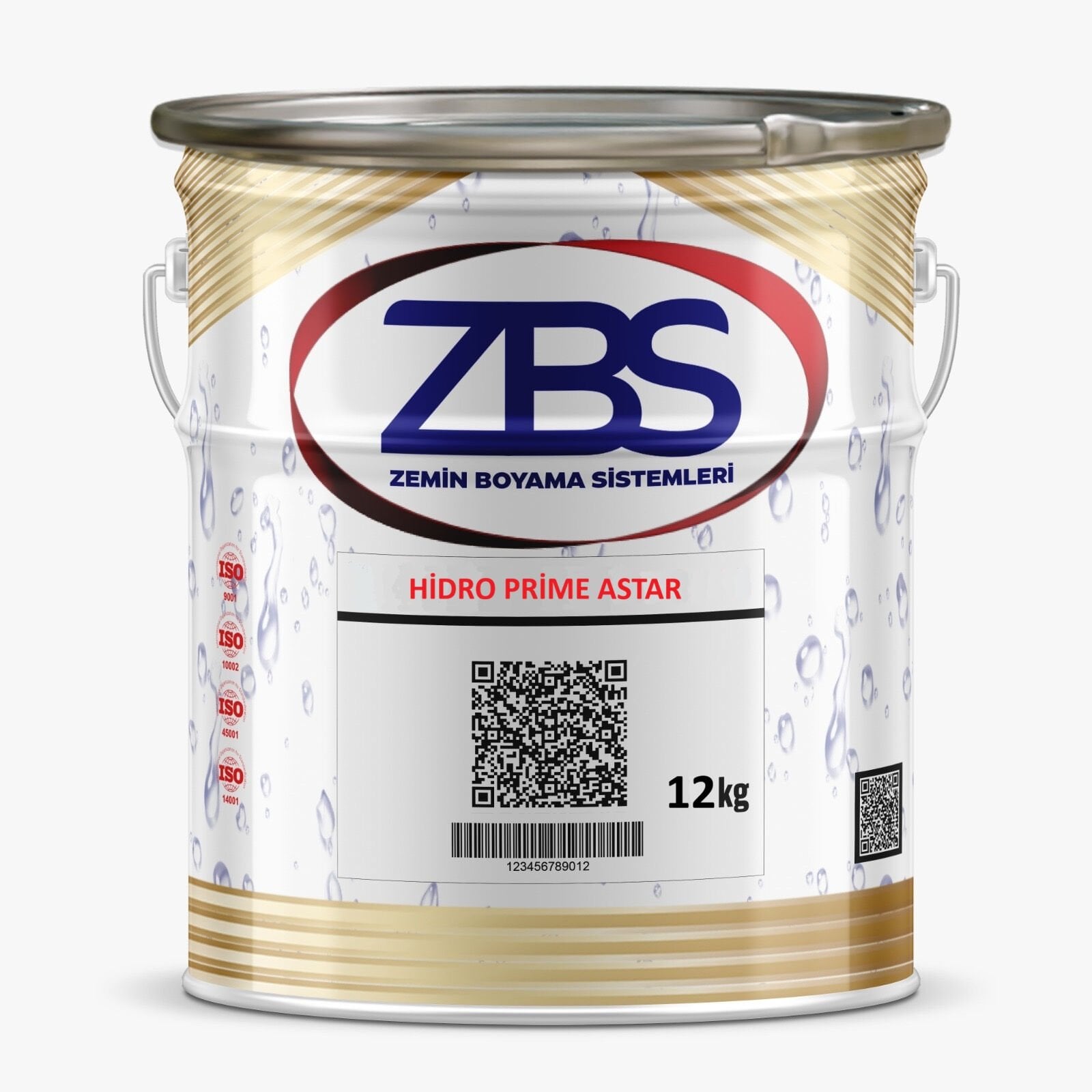 ZBS Hidro Prime 12kg (izolasyon astarı, Beyaz şeffaf)